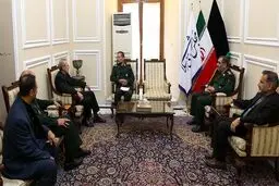 دیدار لاریجانی با فتاح و سردار سلیمانی