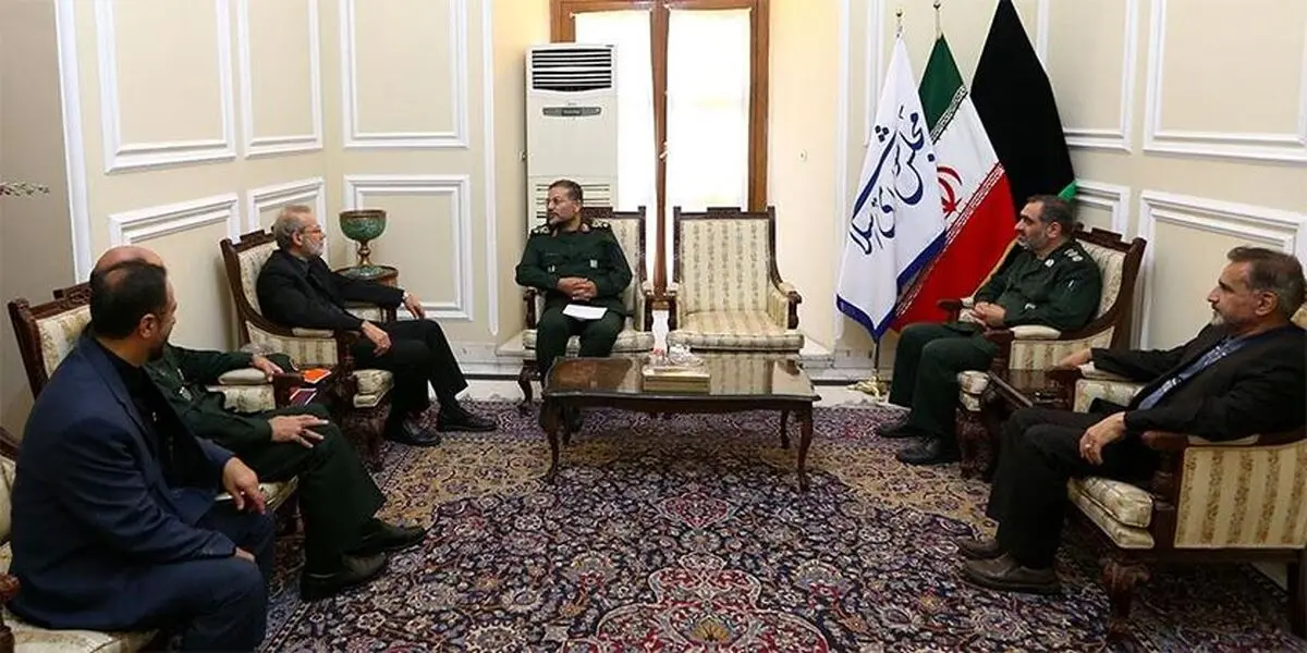 دیدار لاریجانی با فتاح و سردار سلیمانی