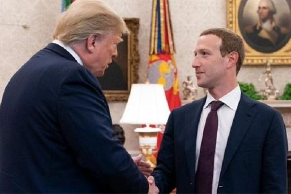 دیدار مدیرعامل فیس‌بوک با دونالد ترامپ