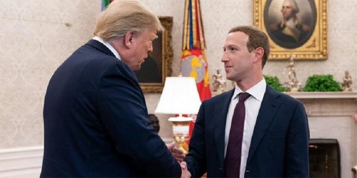 دیدار مدیرعامل فیس‌بوک با دونالد ترامپ