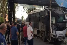 انفجار درمسیر اتوبوس پلیس در ترکیه