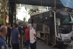 انفجار درمسیر اتوبوس پلیس در ترکیه