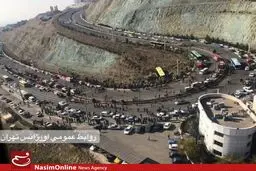 عکس هوایی از محل واژگونی اتوبوس دانشجویان دانشگاه علوم تحقیقات
