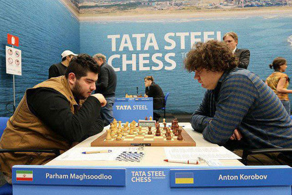 سقوط سه پله‎ای پرهام مقصودلو در رقابت‎های شطرنج تاتااستیل