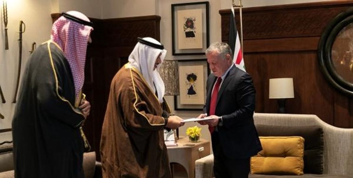 پیام امیر کویت به شاه اردن