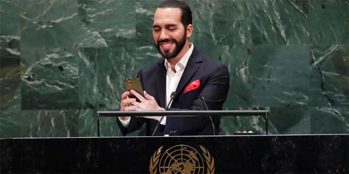 عکس: سلفی عجیب رئیس‌جمهور ۳۸ ساله السالوادور در سازمان ملل