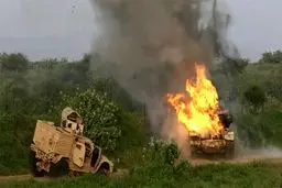 انهدام خودروی زرهی کانادایی بدست یمنی‌ها و تعجب تحلیل گران