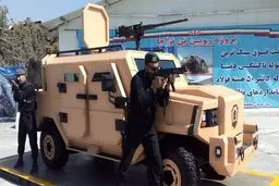 رونمایی از خودروی «رویین‌تن» نیروی زمینی ارتش