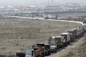۳ هزار کامیون حامل تجهیزات موکب‌ها پشت مرز مهران