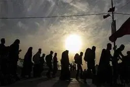 سیل عشاق در مسیر کربلا