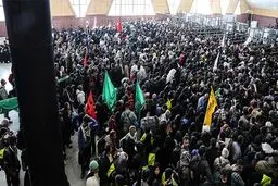 ازدحام زائران اربعین در مرز شلمچه
