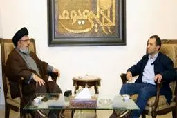 دبیرکل حزب‌الله با وزیر خارجه لبنان دیدار کرد