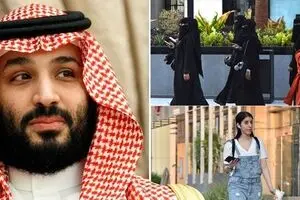 زنان سعودی با پوشش غربی به خیابان می‌روند