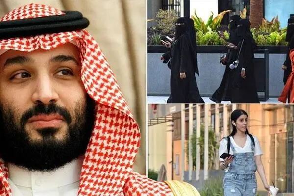 زنان سعودی با پوشش غربی به خیابان می‌روند