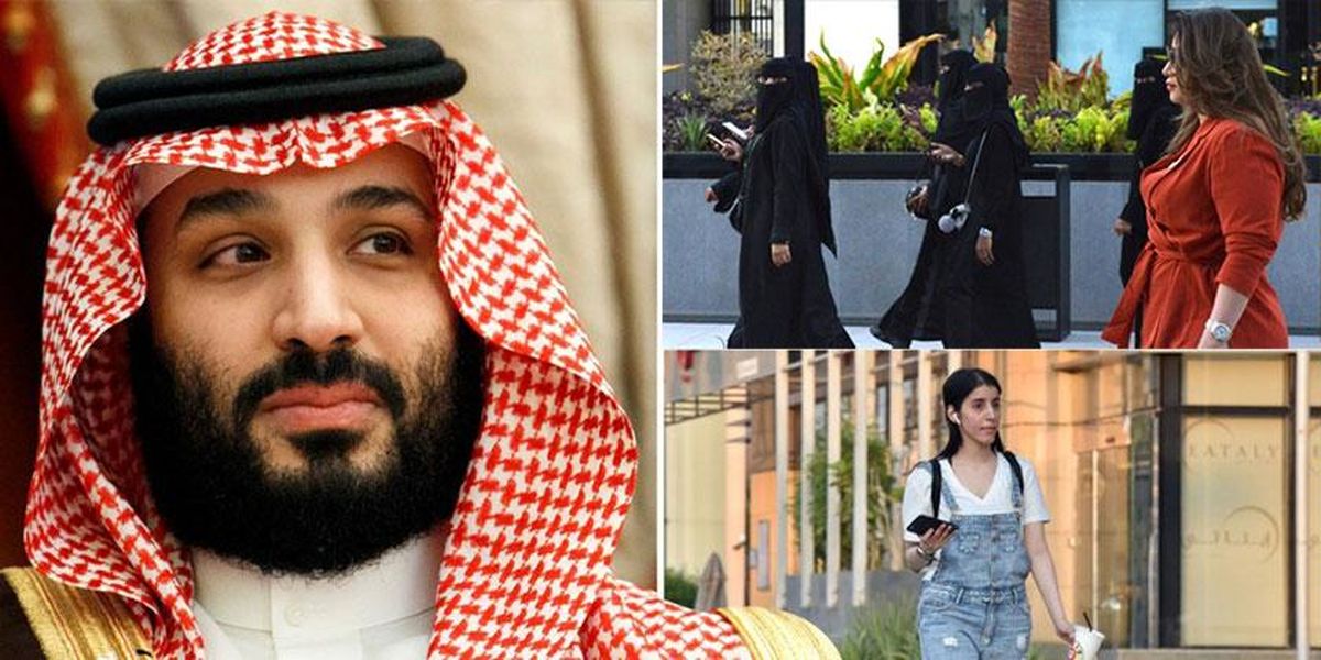 زنان سعودی با پوشش غربی به خیابان می‌روند