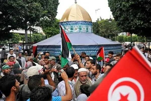 پیروز انتخابات تونس: پرچم فلسطین همیشه در کنار پرچم تونس خواهد بود