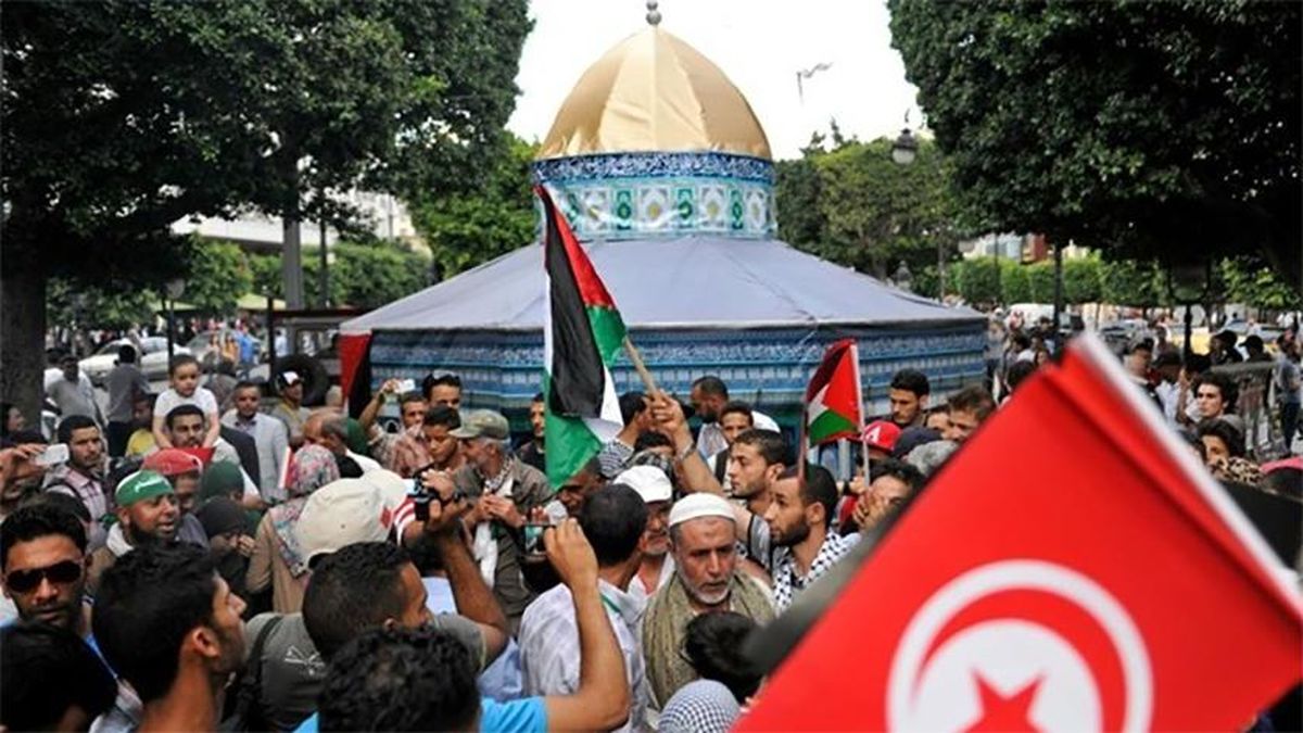 پیروز انتخابات تونس: پرچم فلسطین همیشه در کنار پرچم تونس خواهد بود