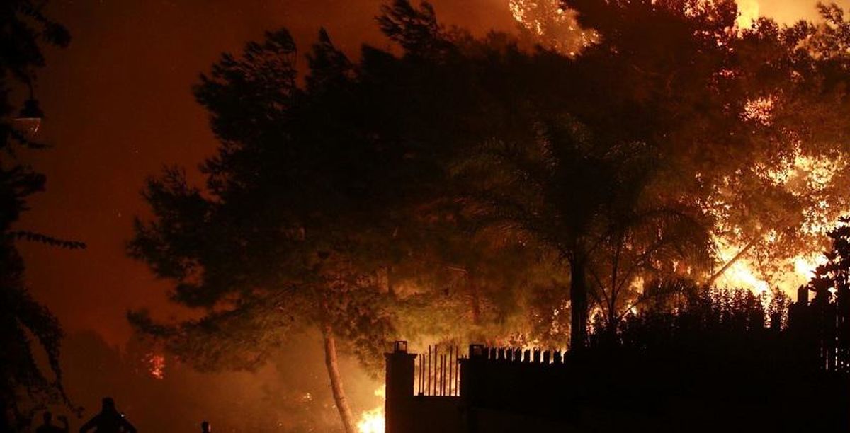 فیلم: وقوع آتش سوزی مهیب در مناطق مختلف لبنان بدنبال افزایش دما
