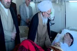 آیت الله امینی در بیمارستان بستری شد