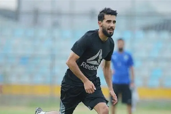 بشار رسن؛ هافبک پرسپولیس در تمرین تیم نیروی هوایی عراق!