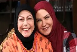 لعیا زنگنه و ثریا قاسمی در جمع بازیگران «آقازاده»