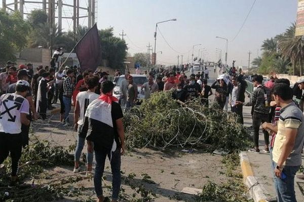 گزارش میدانی از تغییر فاز اعتراضات عراق به نافرمانی مدنی و فلج‌سازی اقتصاد + گزارش تصویری
