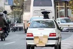 توقیف یک ماهه خودرو به دلیل پوشاندن پلاک