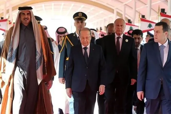 دعوت میشل عون از امیر قطر برای سفر به بیروت