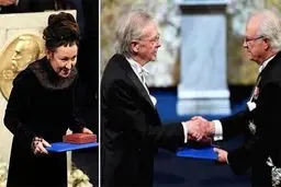 برندگان نوبل ادبیات جوایزشان را دریافت کردند