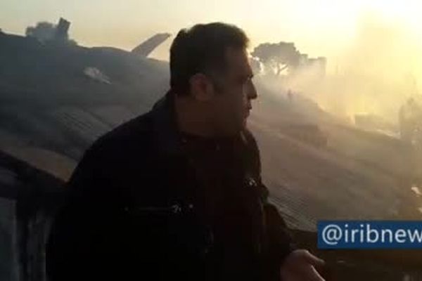 فیلم: آتش سوزی این بار در ضلع شرقی پلاسکو