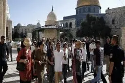 حمله شهرک نشینان صهیونیست به مسجدالاقصی