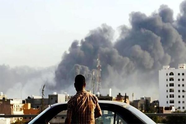 بمباران شهر الزاویه از سمت جنگنده های حفتر