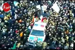 فیلم: دریای خروشان جمعیت عراقی ها در مراسم تشییع پیکر شهدا در کاظمین (ع)