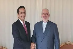 وزیر خارجه قطر با ظریف دیدار کرد