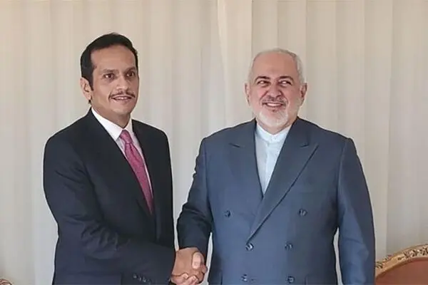 وزیر خارجه قطر با ظریف دیدار کرد