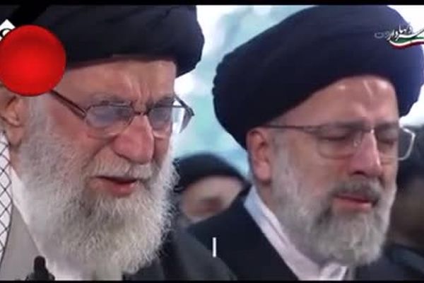 فیلم: اشک‌های رهبر انقلاب در هنگام اقامه نماز بر پیکر سردار شهید سلیمانی