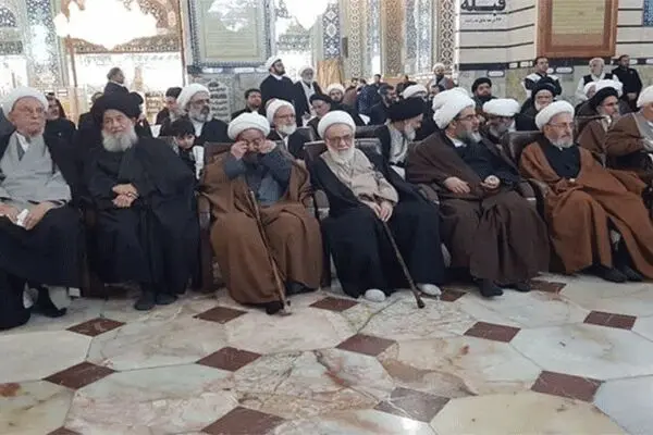 وداع مراجع تقلید با سیدالشهدای مقاومت