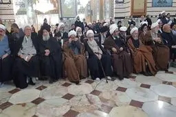 وداع مراجع تقلید با سیدالشهدای مقاومت
