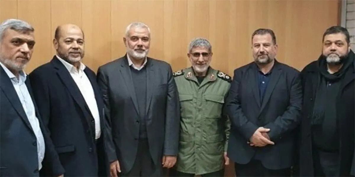 دیدار اسماعیل هنیه با سردار قاآنی