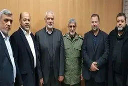 دیدار اسماعیل هنیه با سردار قاآنی