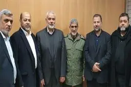 دیدار اسماعیل هنیه با سردار قاآنی