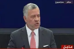 شاه اردن: بدون حل منازعه فلسطین، منطقه آرام نخواهد شد