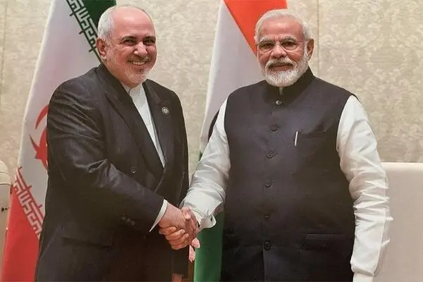 دیدار و گفتگو ظریف با نارندرا مودی نخست وزیر هند