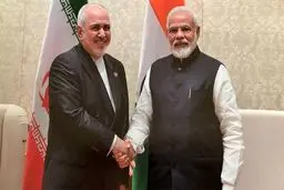 دیدار و گفتگو ظریف با نارندرا مودی نخست وزیر هند