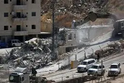 تخلیه ۱۰ خانه فلسطینی به دلیل حفاری‌های صهیونیستی