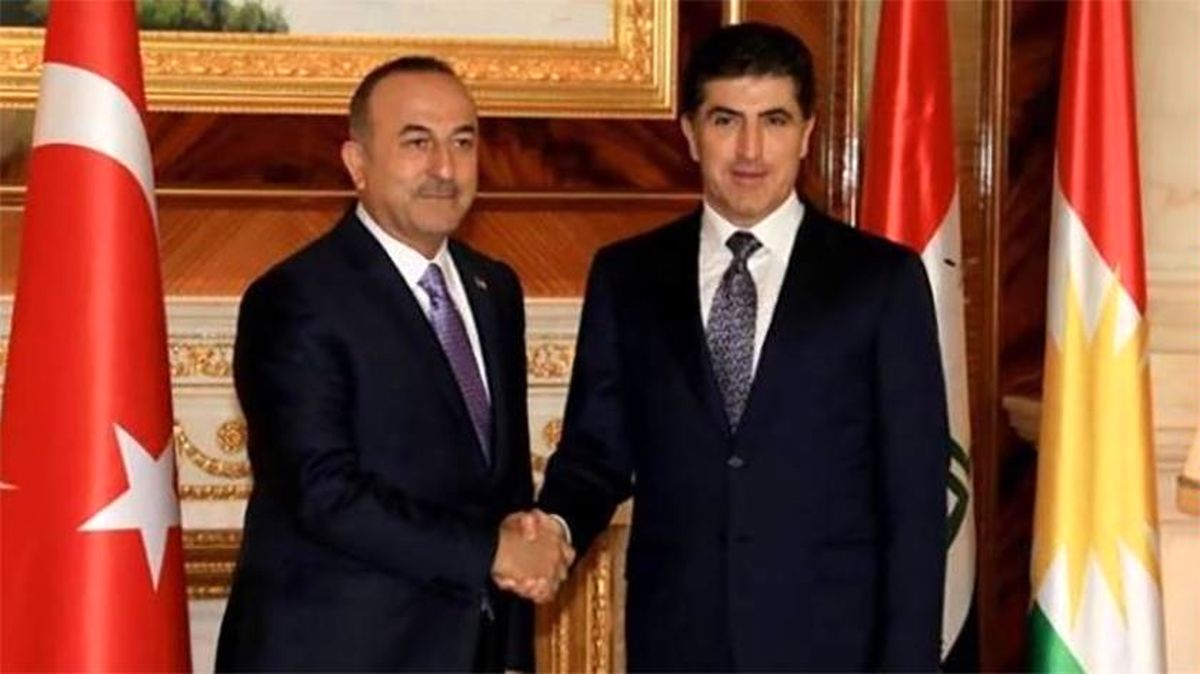 توافق بارزانی و وزیر خارجه ترکیه درباره تلاش برای آرام‌سازی منطقه