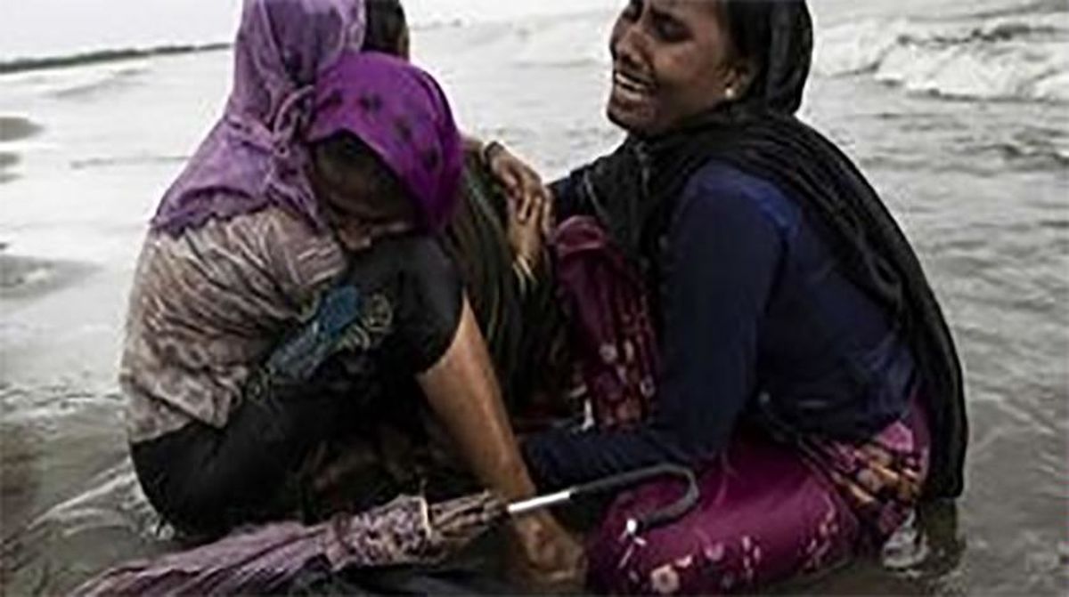 ارتش میانمار جان یک زن مسلمان روهینگیایی باردار را گرفت