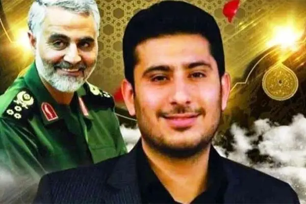 دلنوشته همسر شهید وحید زمانی‌نیا در کنار مقبره کهف الشهدا