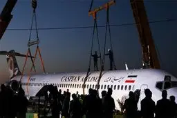 هواپیمای حادثه‌دیده به فرودگاه ماهشهر منتقل شد