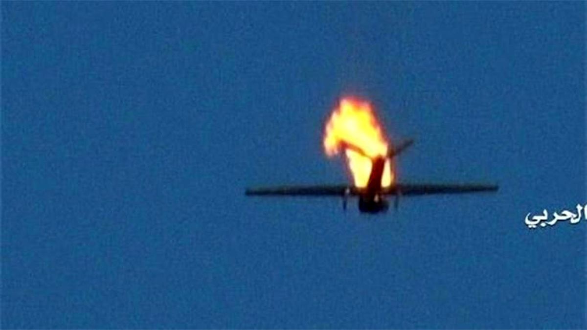 سرنگونی هواپیمای جاسوسی عربستان نزدیک جیزان